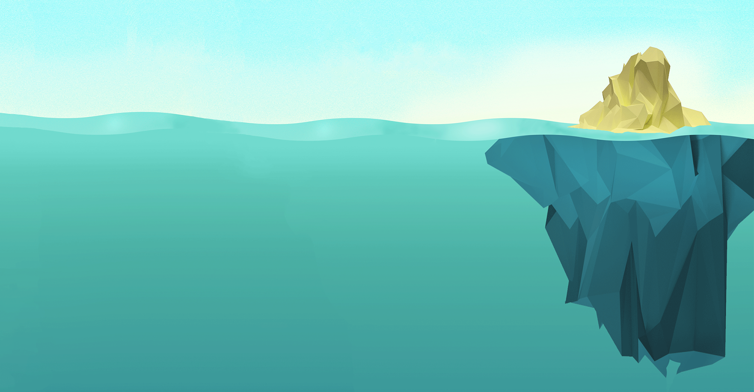 Iceberg en low poly